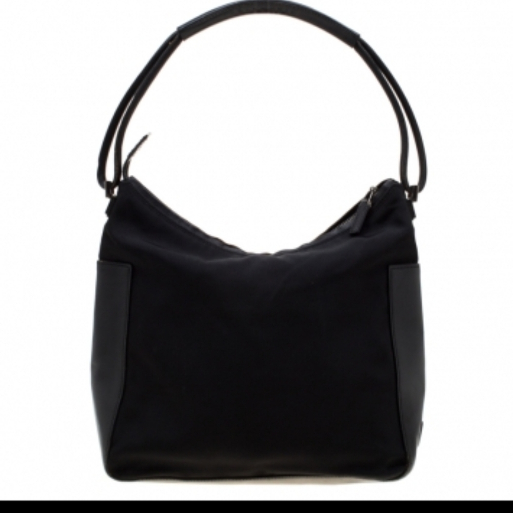 Gucci Leather Tote Satchel Vinatge Black Nylon  - Picture 3 of 14